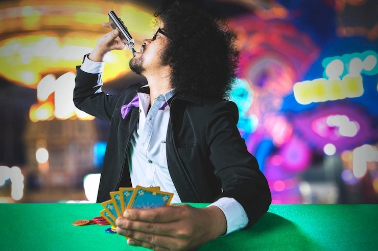 Boom City live dealer studio with multi-camera setup showing blackjack table, professional dealers, and HD monitors